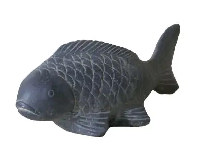 Product image of the product “Fish, 25 cm L | Cast stone, handcrafted & coloured 25 cm”